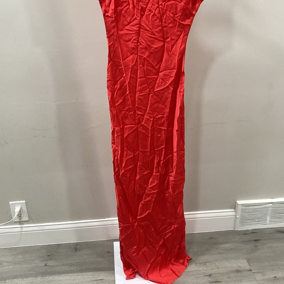 Amanda Uprichard Elroy Maxi Dress in Crimson - Picture 5 of 10